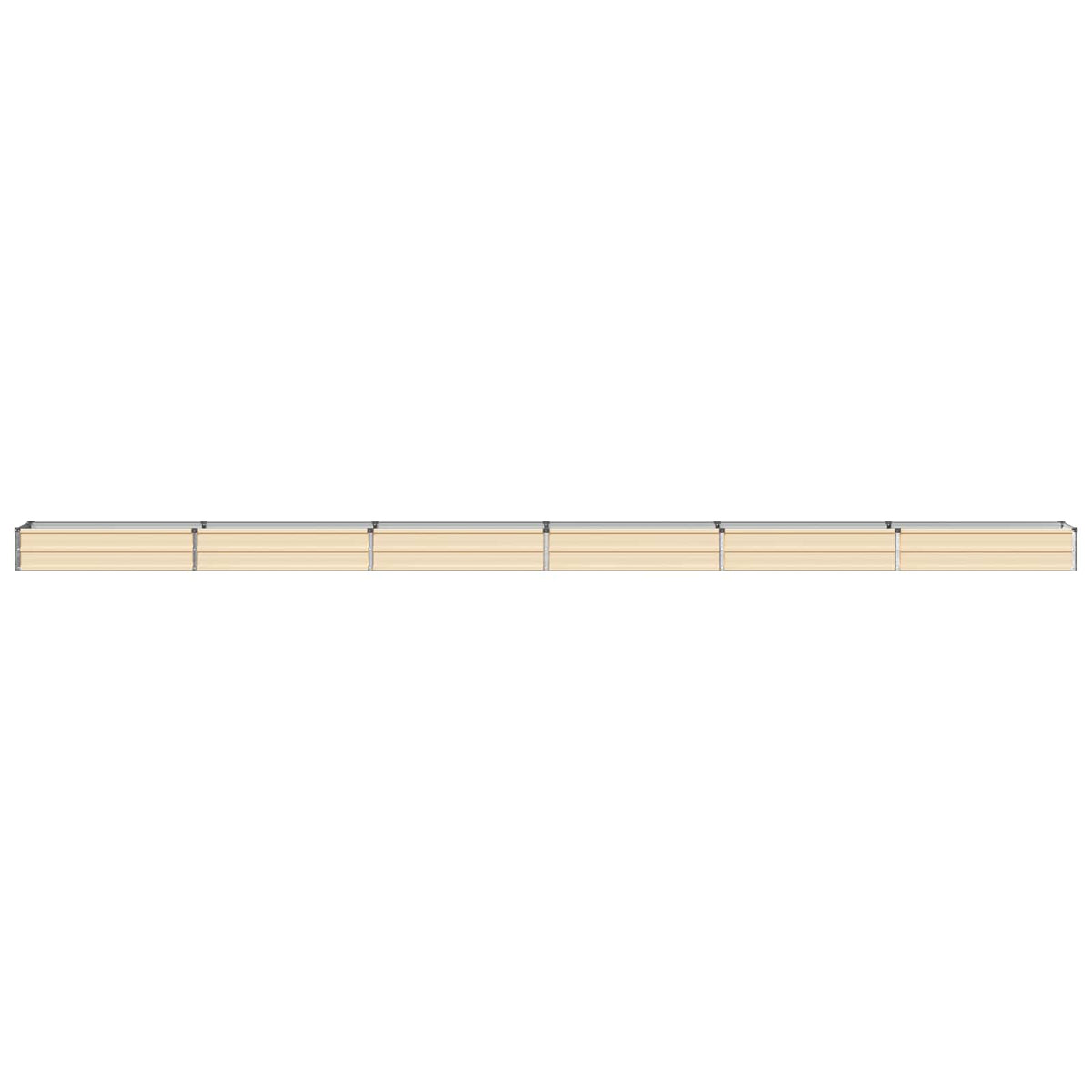 Verhoogd Tuinbed Ivoor 600 x 40 x 24 cm koudgewalst staal