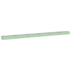 Verhoogd tuinbed 600x40x24 cm pastelgroen staal