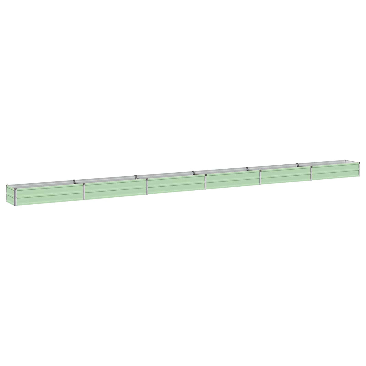 Verhoogd Tuinbed Pastelgroen 600 x 40 x 24 cm koudgewalst staal