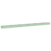 Verhoogd tuinbed 600x40x24 cm pastelgroen staal