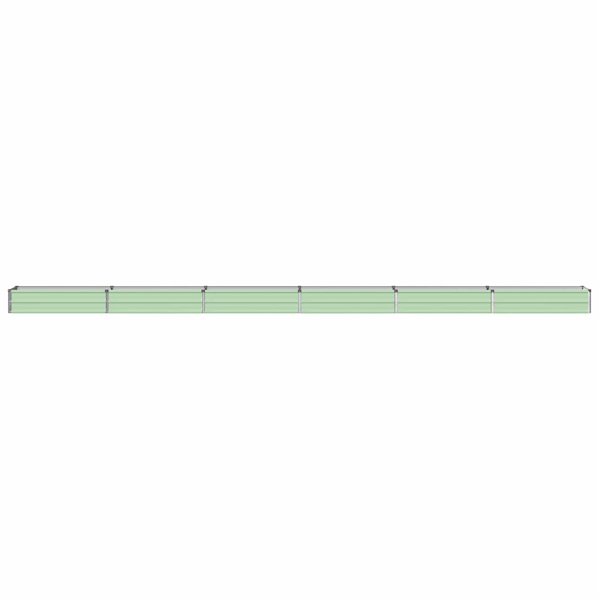 Verhoogd Tuinbed Pastelgroen 600 x 40 x 24 cm koudgewalst staal