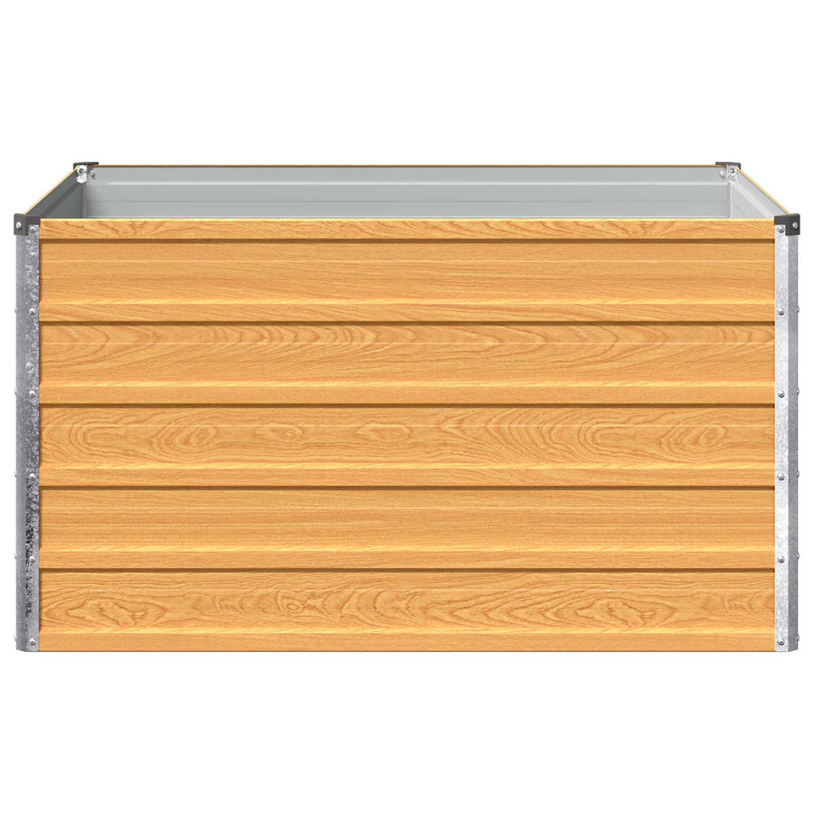 Verhoogd Tuinbed Naturel 100 x 80 x 55 cm koudgewalst staal