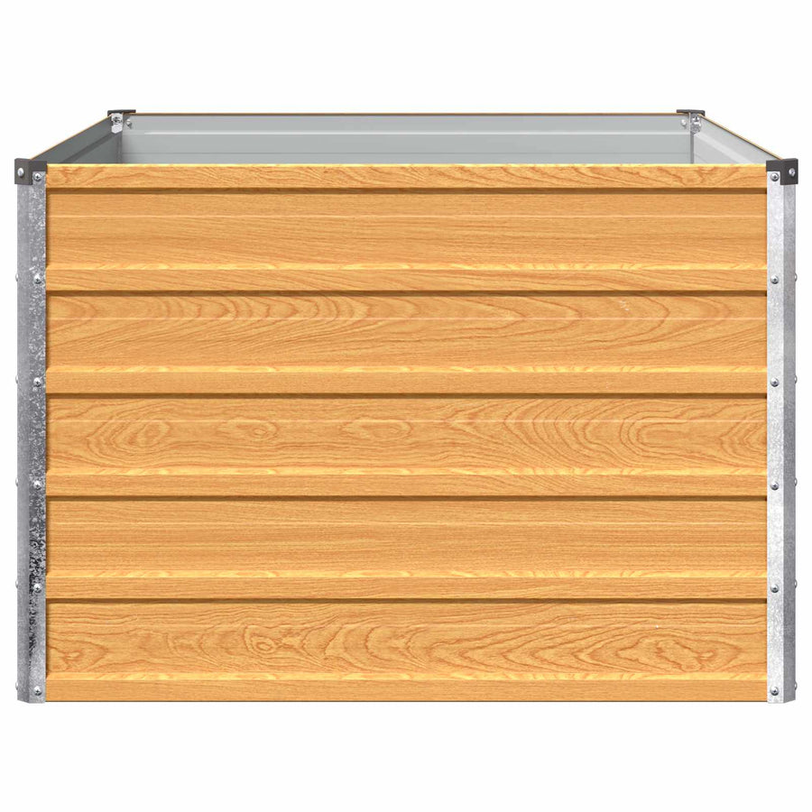 Verhoogd Tuinbed Naturel 100 x 80 x 55 cm koudgewalst staal