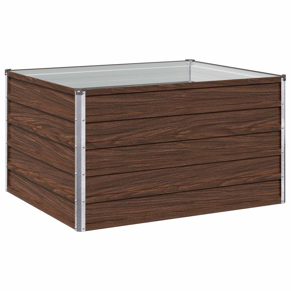 Verhoogd Tuinbed Zwart 100 x 80 x 55 cm koudgewalst staal
