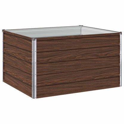 Verhoogd Tuinbed Zwart 100 x 80 x 55 cm koudgewalst staal