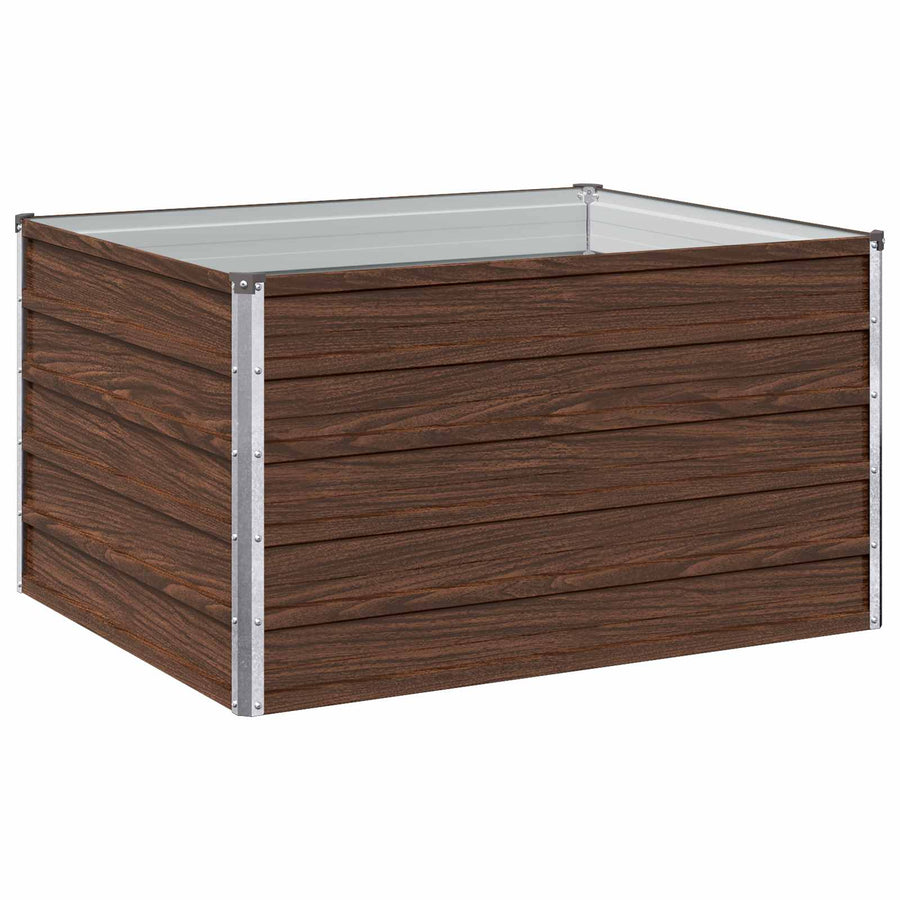 Verhoogd Tuinbed Zwart 100 x 80 x 55 cm koudgewalst staal
