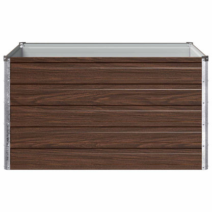 Verhoogd Tuinbed Zwart 100 x 80 x 55 cm koudgewalst staal