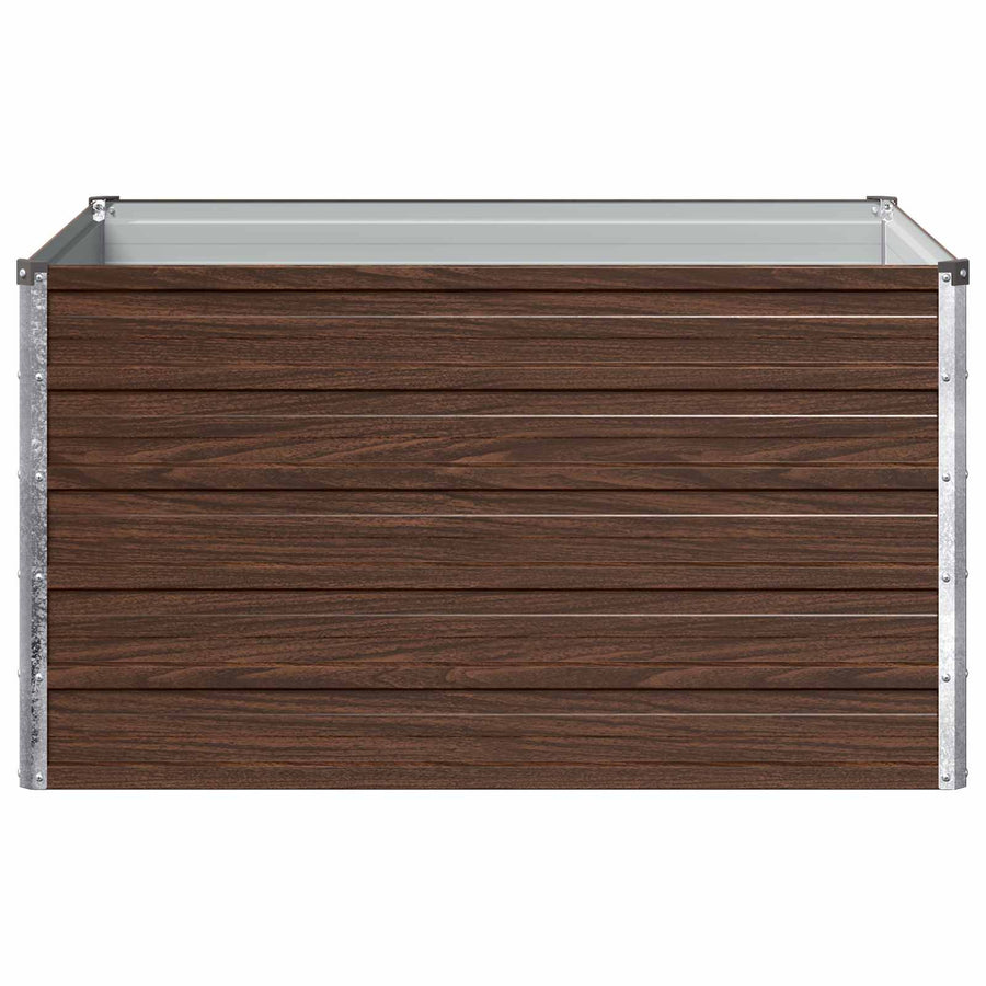 Verhoogd Tuinbed Zwart 100 x 80 x 55 cm koudgewalst staal