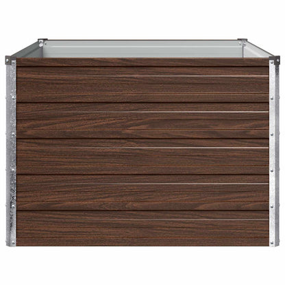 Verhoogd Tuinbed Zwart 100 x 80 x 55 cm koudgewalst staal