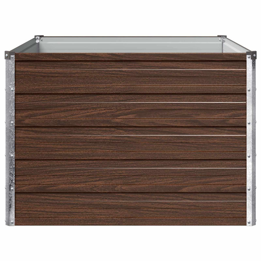 Verhoogd Tuinbed Zwart 100 x 80 x 55 cm koudgewalst staal