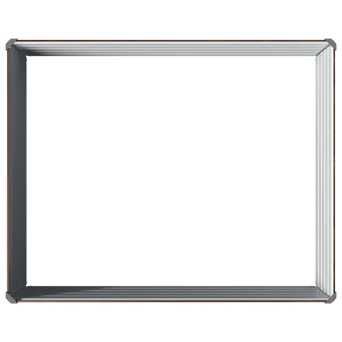 Verhoogd Tuinbed Zwart 100 x 80 x 55 cm koudgewalst staal