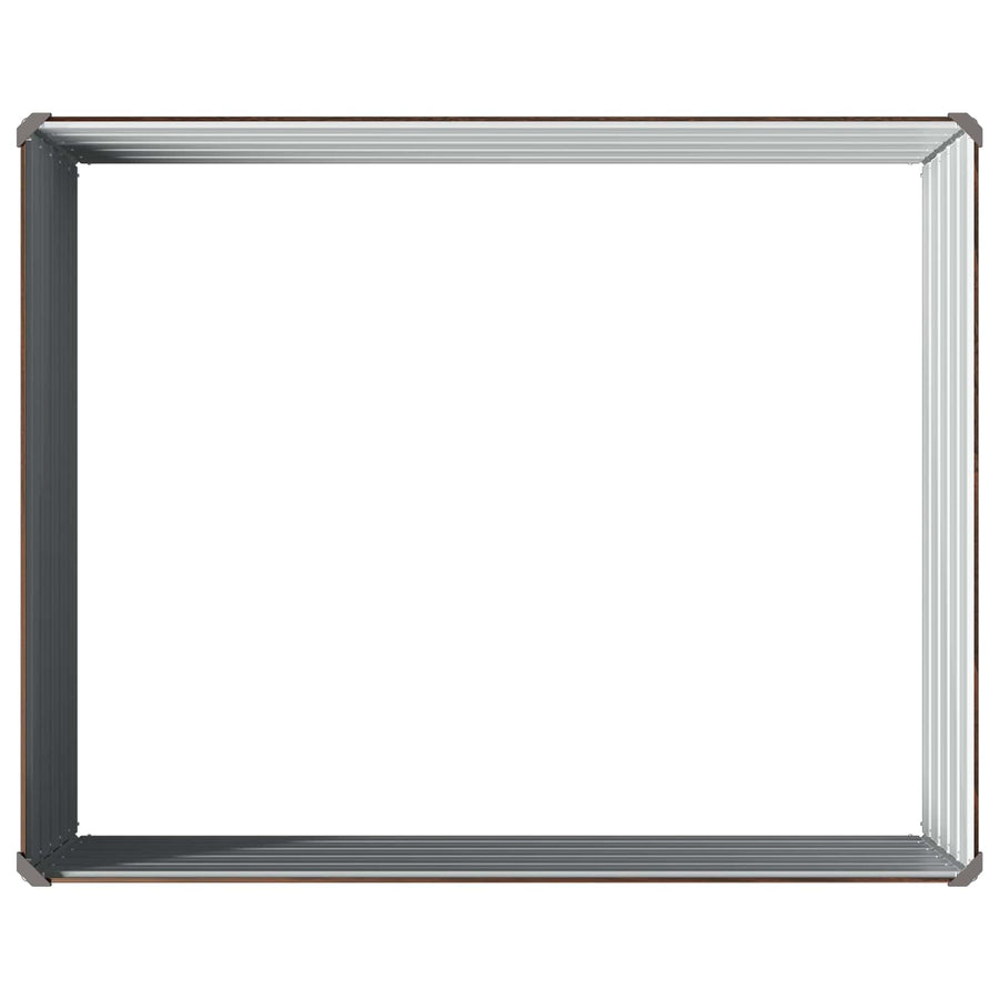 Verhoogd Tuinbed Zwart 100 x 80 x 55 cm koudgewalst staal