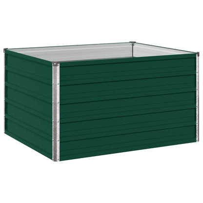 Verhoogd Tuinbed Groen 100 x 80 x 55 cm koudgewalst stalen
