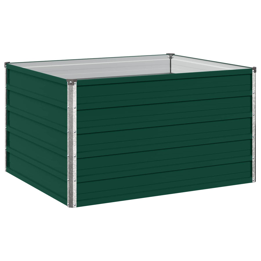 Verhoogd Tuinbed Groen 100 x 80 x 55 cm koudgewalst stalen