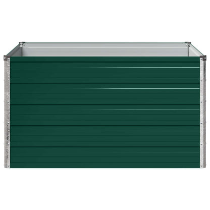 Verhoogd Tuinbed Groen 100 x 80 x 55 cm koudgewalst stalen