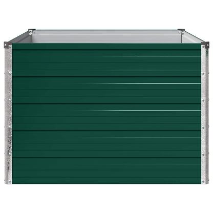 Verhoogd Tuinbed Groen 100 x 80 x 55 cm koudgewalst stalen