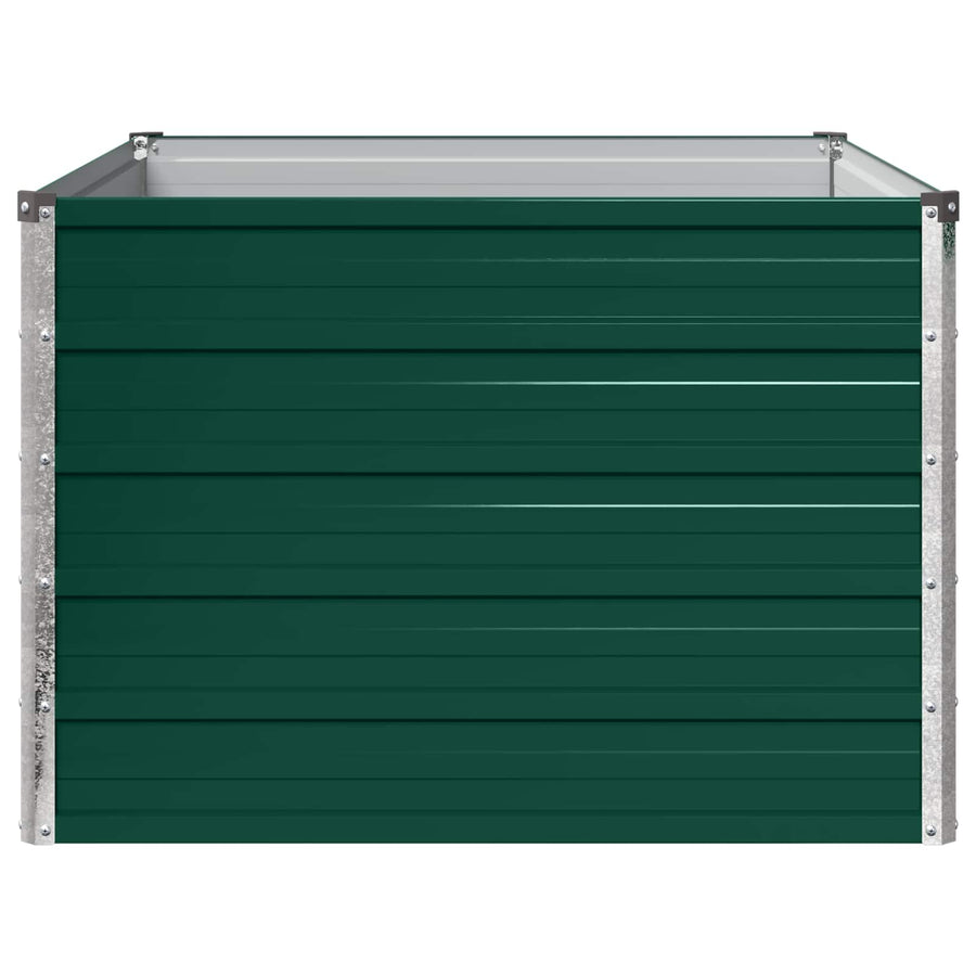 Verhoogd Tuinbed Groen 100 x 80 x 55 cm koudgewalst stalen