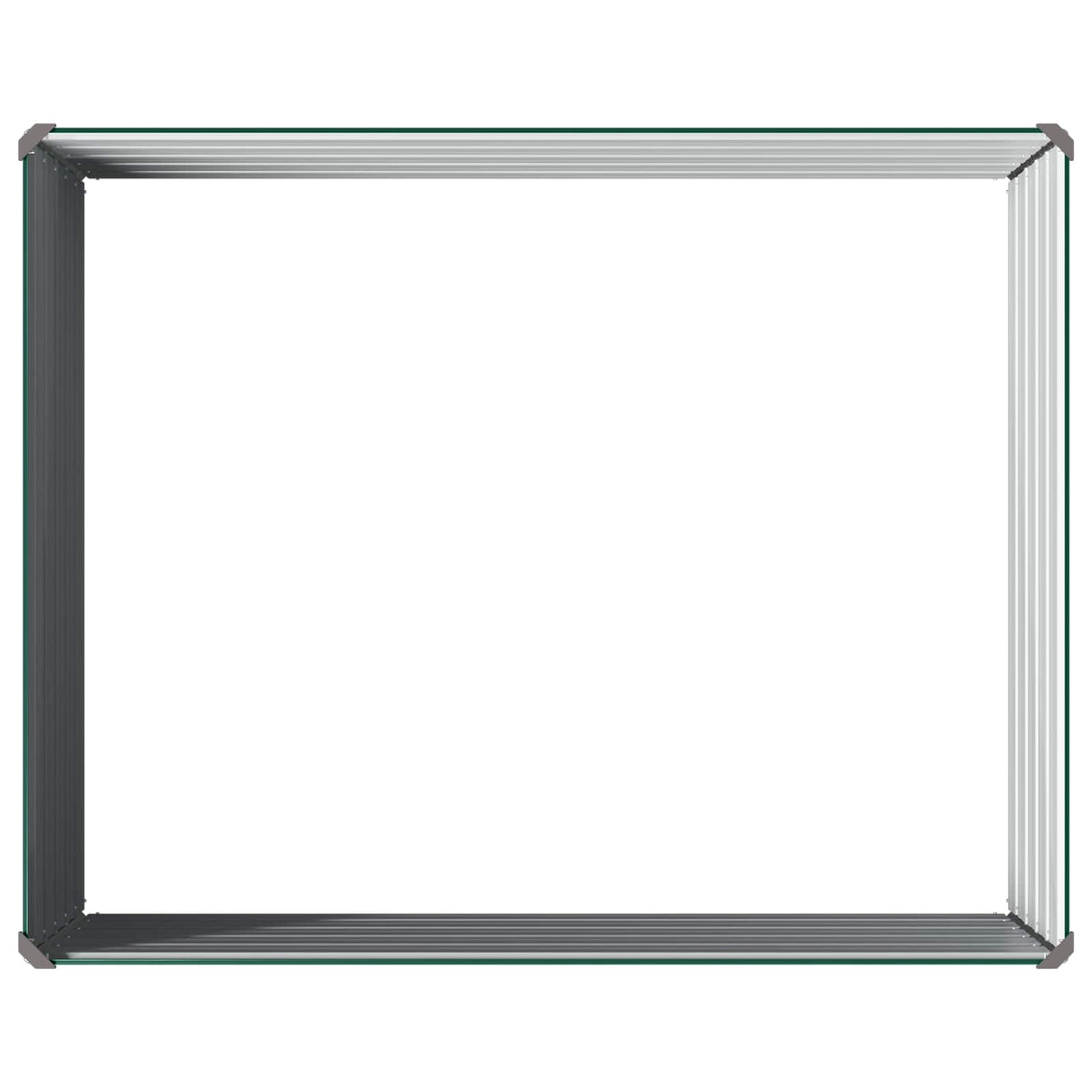 Verhoogd Tuinbed Groen 100 x 80 x 55 cm koudgewalst stalen