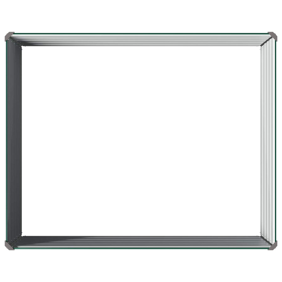 Verhoogd Tuinbed Groen 100 x 80 x 55 cm koudgewalst stalen