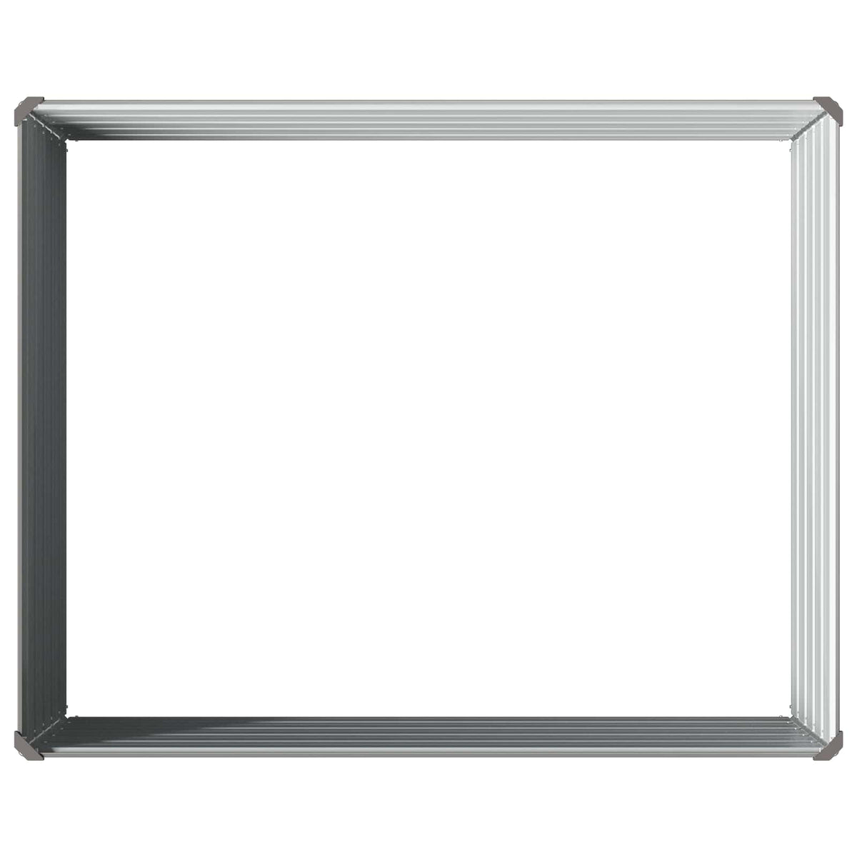 Verhoogd Tuinbed Grijs 100 x 80 x 55 cm koudgewalst staal