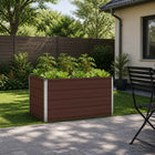 Verhoogd Tuinbed Bruin 100 x 80 x 55 cm koudgewalst staal