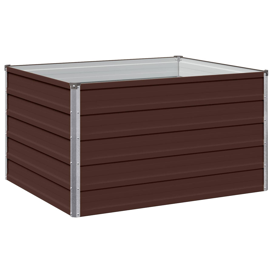 Verhoogd Tuinbed Bruin 100 x 80 x 55 cm koudgewalst staal