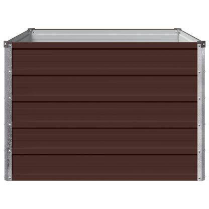 Verhoogd Tuinbed Bruin 100 x 80 x 55 cm koudgewalst staal