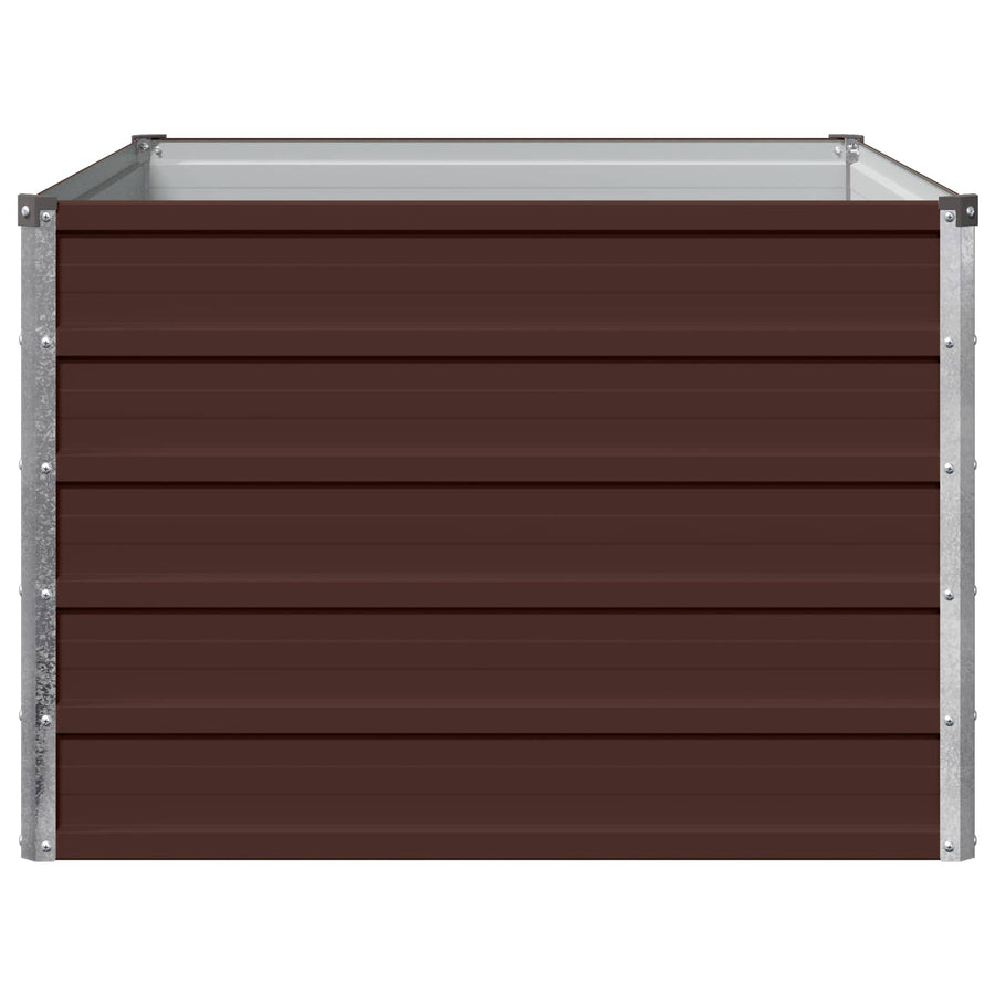 Verhoogd Tuinbed Bruin 100 x 80 x 55 cm koudgewalst staal