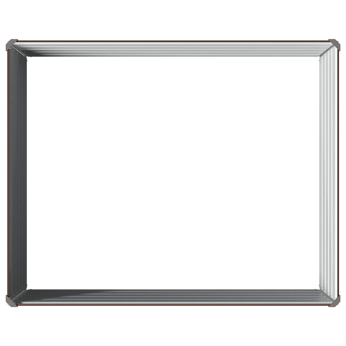 Verhoogd Tuinbed Bruin 100 x 80 x 55 cm koudgewalst staal