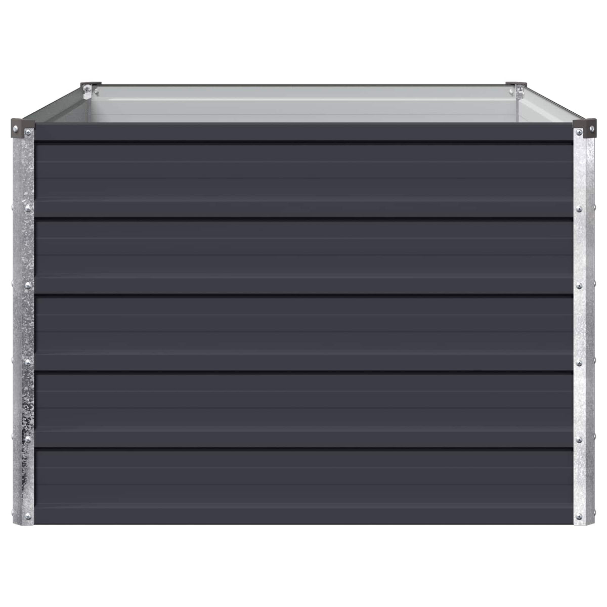 Verhoogd Tuinbed Antracietkleurig 100 x 80 x 55 cm