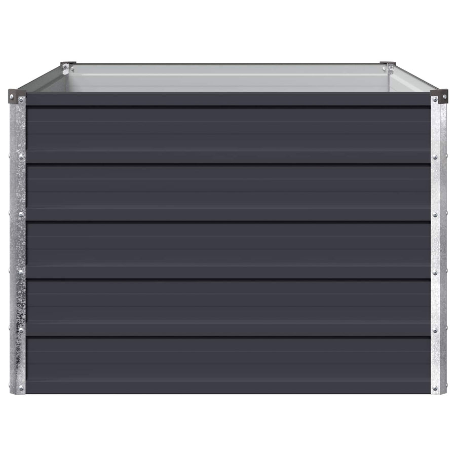 Verhoogd Tuinbed Antracietkleurig 100 x 80 x 55 cm