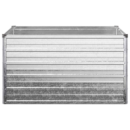 Verhoogd Tuinbed Zilverkleurig 100 x 80 x 55 cm gegalvaniseerd