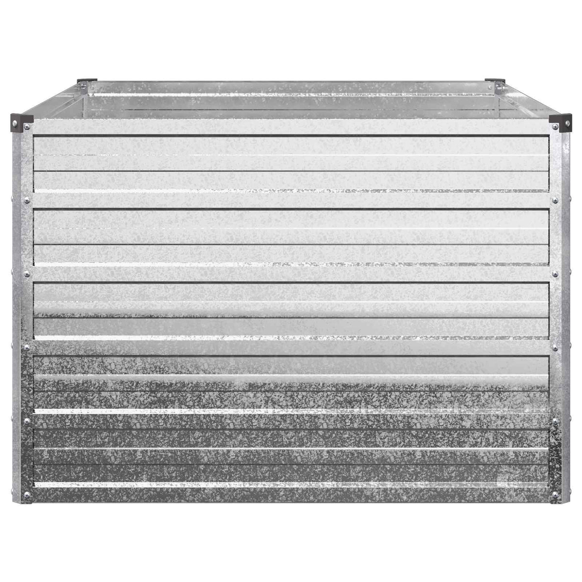 Verhoogd Tuinbed Zilverkleurig 100 x 80 x 55 cm gegalvaniseerd