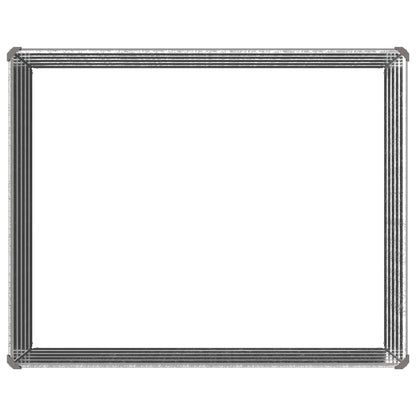 Verhoogd Tuinbed Zilverkleurig 100 x 80 x 55 cm gegalvaniseerd