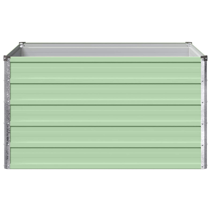 Verhoogd Tuinbed Pastelgroen 100 x 80 x 55 cm koudgewalst staal