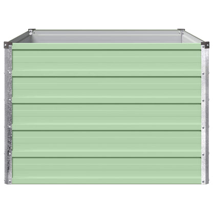 Verhoogd Tuinbed Pastelgroen 100 x 80 x 55 cm koudgewalst staal