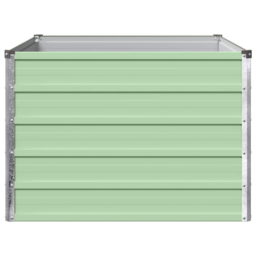 Verhoogd Tuinbed Pastelgroen 100 x 80 x 55 cm koudgewalst staal