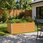 Verhoogd tuinbed 160x80x55 cm staal naturel