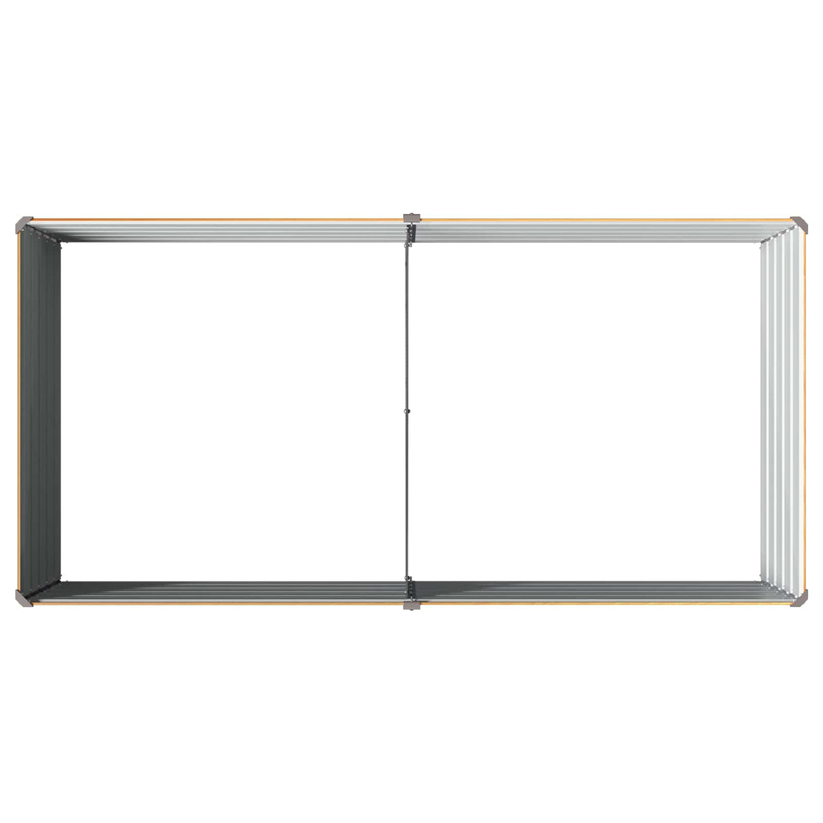 Verhoogd Tuinbed Naturel 160 x 80 x 55 cm koudgewalst staal