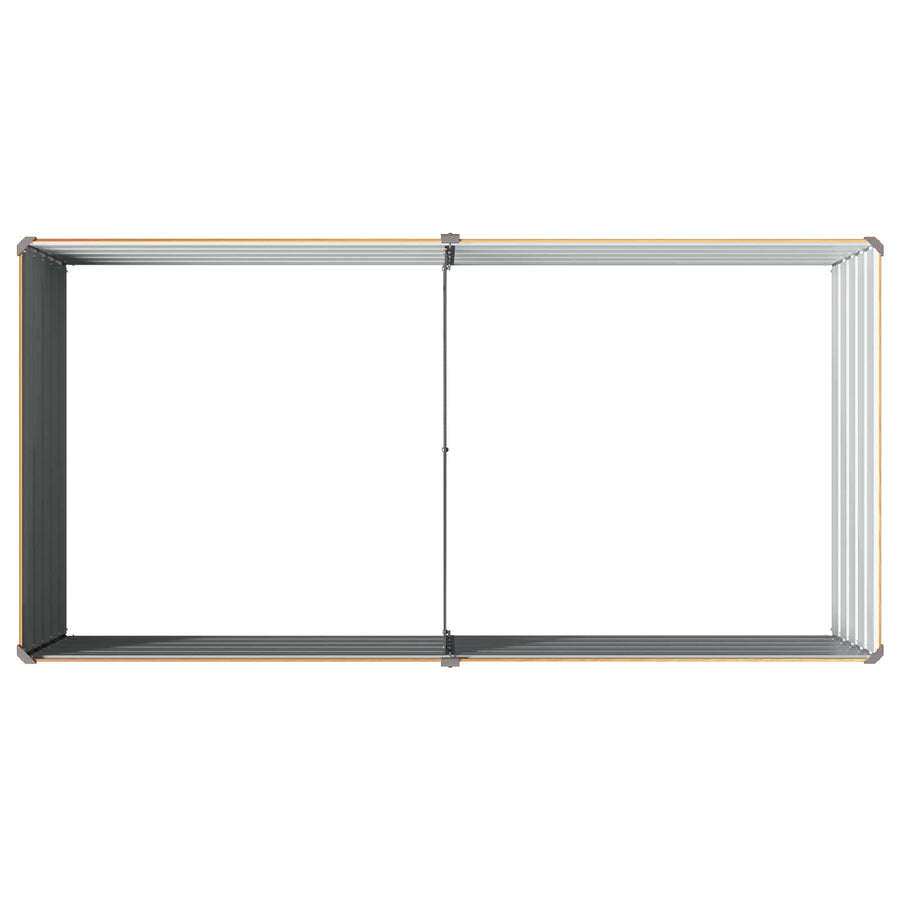 Verhoogd Tuinbed Naturel 160 x 80 x 55 cm koudgewalst staal
