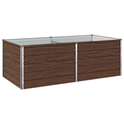 Verhoogd Tuinbed Zwart 160 x 80 x 55 cm koudgewalst staal