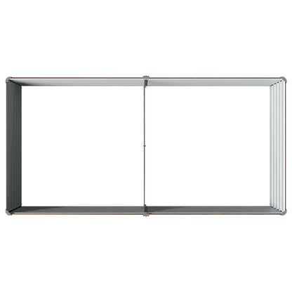 Verhoogd Tuinbed Zwart 160 x 80 x 55 cm koudgewalst staal