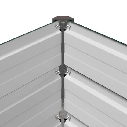 Verhoogd Tuinbed Groen 160 x 80 x 55 cm koudgewalst stalen