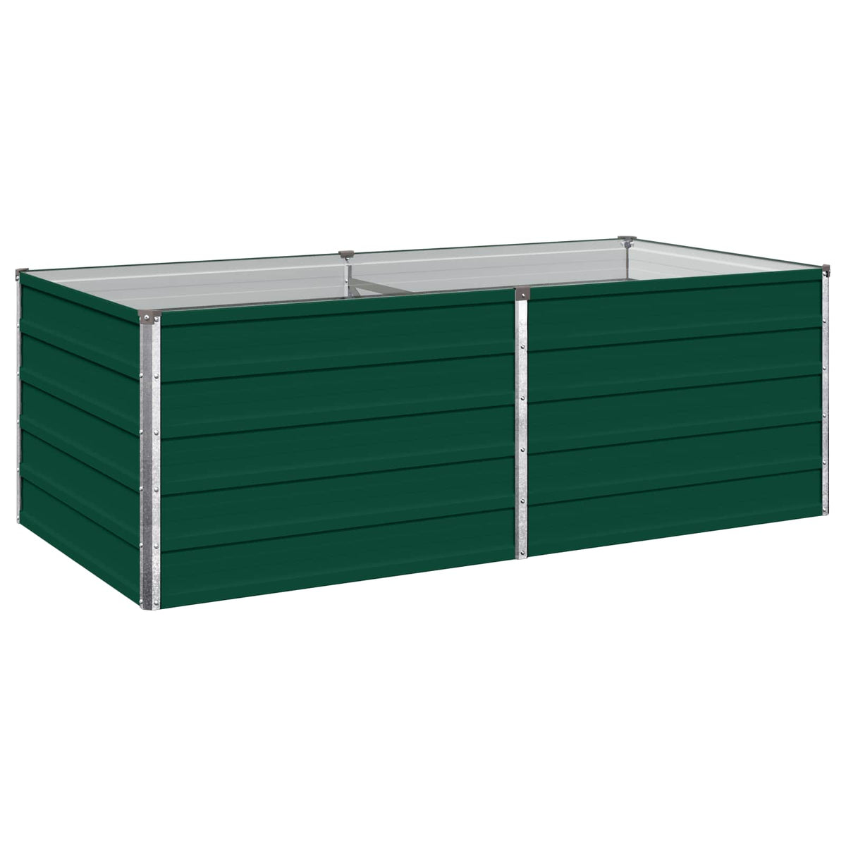 Verhoogd Tuinbed Groen 160 x 80 x 55 cm koudgewalst stalen