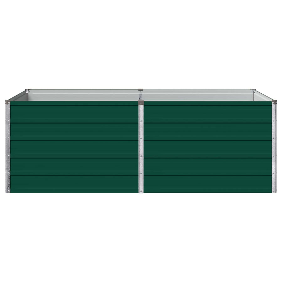 Verhoogd Tuinbed Groen 160 x 80 x 55 cm koudgewalst stalen