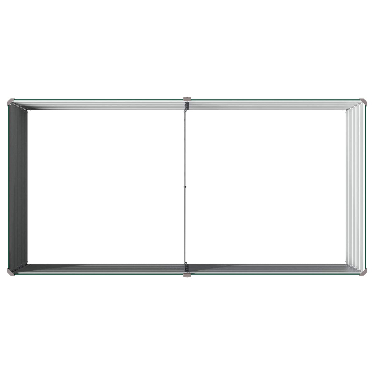 Verhoogd Tuinbed Groen 160 x 80 x 55 cm koudgewalst stalen