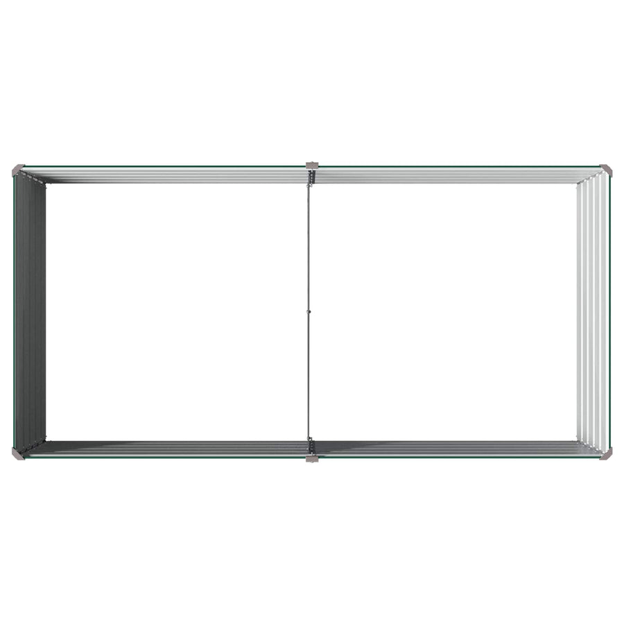 Verhoogd Tuinbed Groen 160 x 80 x 55 cm koudgewalst stalen