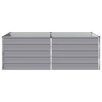 Verhoogd Tuinbed Grijs 160 x 80 x 55 cm koudgewalst staal