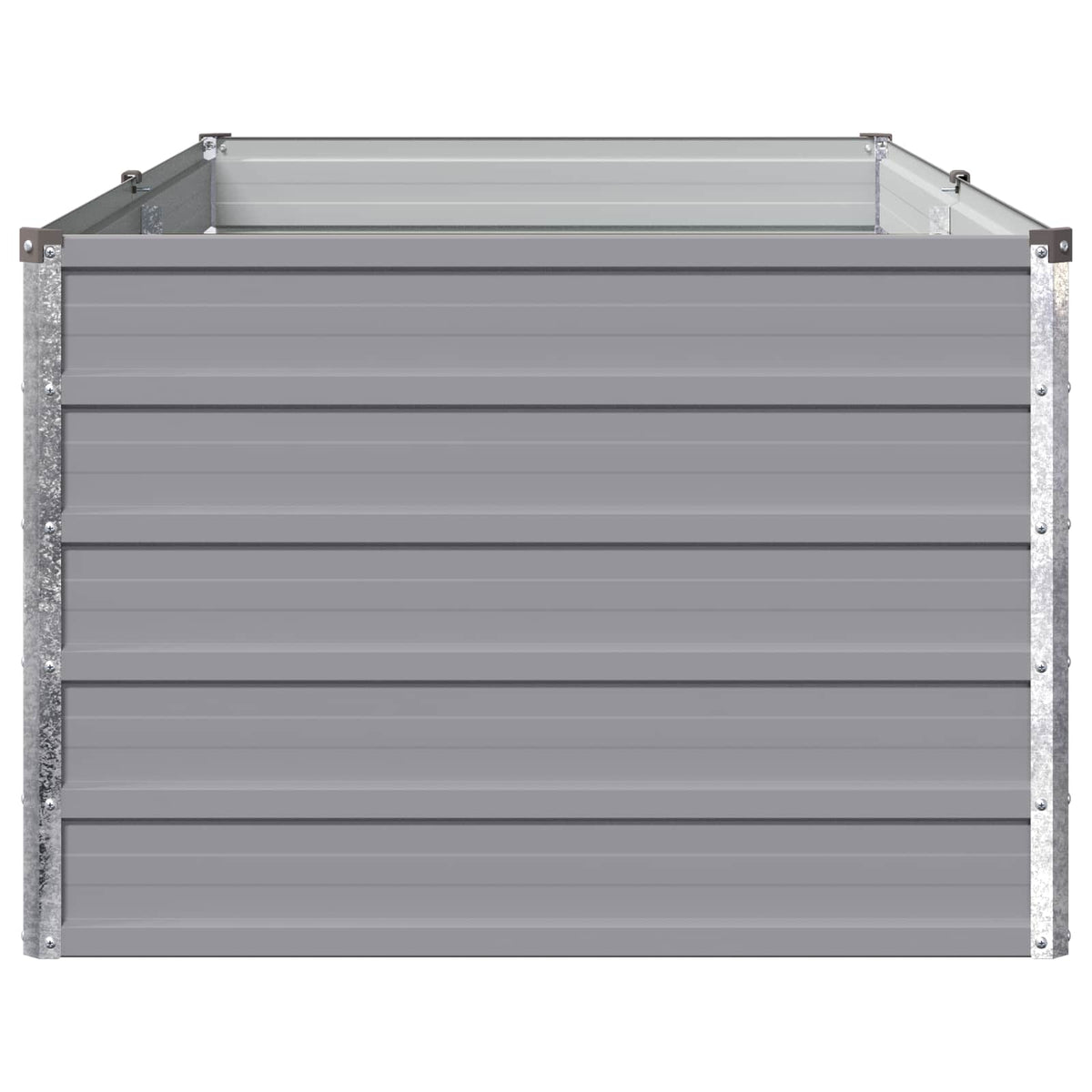 Verhoogd Tuinbed Grijs 160 x 80 x 55 cm koudgewalst staal