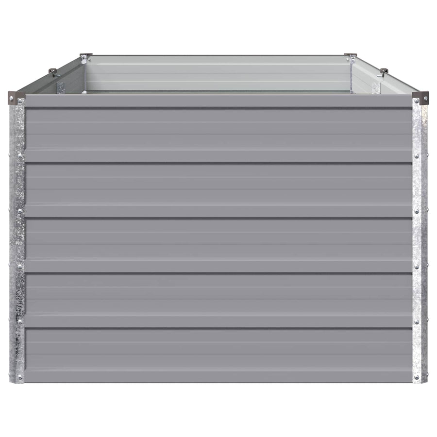 Verhoogd Tuinbed Grijs 160 x 80 x 55 cm koudgewalst staal